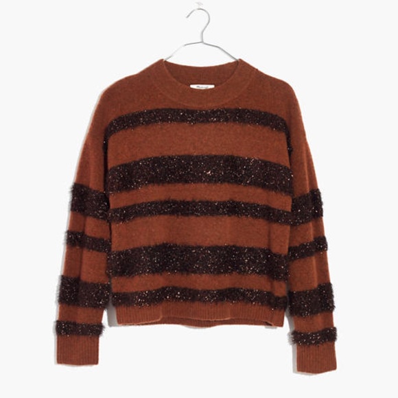 Madewell Sweaters - Madewell Tinsel Stripe Pullover Sweater Sz M